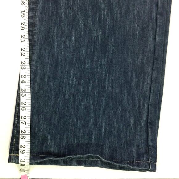 Halifax Men's Dark Wash Flap Pockets Straight Leg Jeans Blue Size 46 - Picture 9 of 10